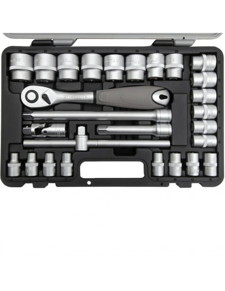 Juego 27 Piezas Llaves de Vaso 1/2 