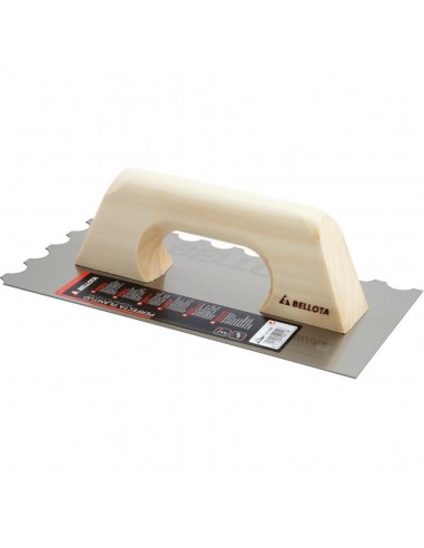 Peine diente radio con mango de madera 10 mm / 587