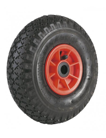 RUEDA NEUMATICA LLANTA ABS CON RODAMIENTO 