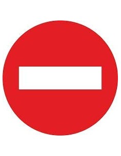 Señal PROHIBIDO MOPU disco 60 cm Reflex I