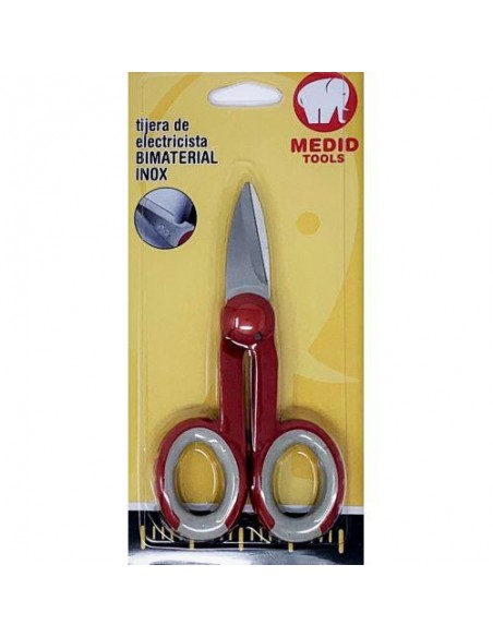 TIJERA DE ELECTRICISTA INOX BIMATERIAL 145MM