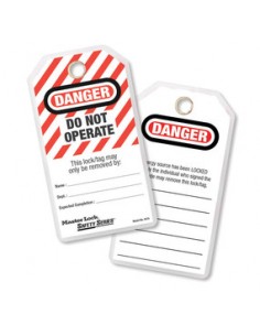 Etiqueta de seguridad Do Not Operate  No utilizar 