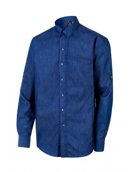 CAMISA MONZA  DENIM CIERRE BROCHES BOLSILLO PECHO