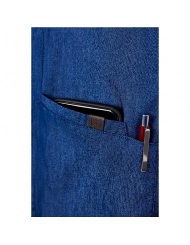 CAMISA MONZA  DENIM CIERRE BROCHES BOLSILLO PECHO