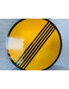 Señal metálica  Fin Obra