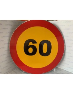 Señal Metalica  Velocidad 60 Km   OBRA 