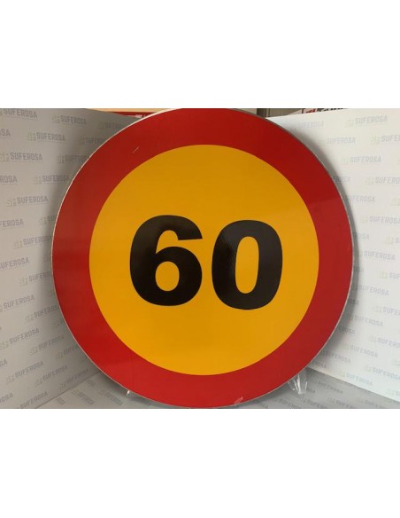 Señal Metalica  Velocidad 60 Km   OBRA 