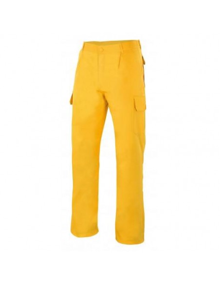 PANTALON AMARILLO MULTIBOLSILLO 