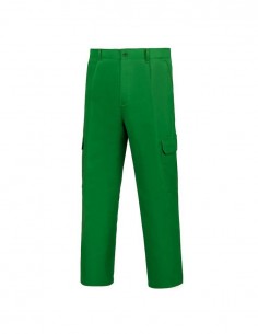 PANTALON MULTIBOLSILLO TERGAL VERDE