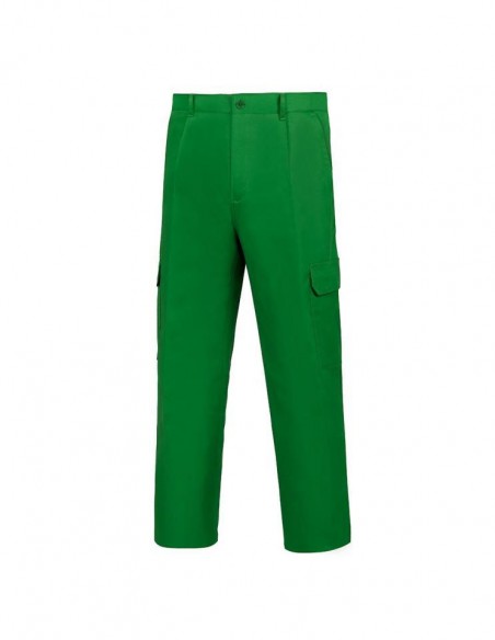 PANTALON MULTIBOLSILLO TERGAL VERDE