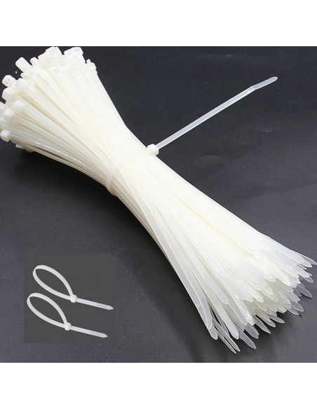 Paq  bridas plástico  140 * 3 6  Blancas