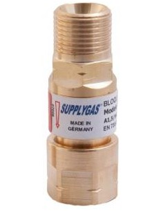 Válvula de seguridad acetileno 3/8  izq 