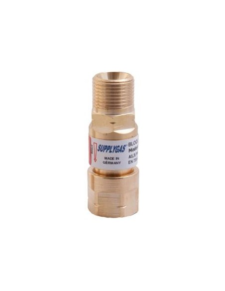 Válvula de seguridad acetileno 3/8  izq 