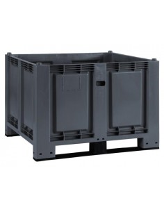 CONTENEDOR DE PLASTICO APILABLE DE USO INDUSTRIAL