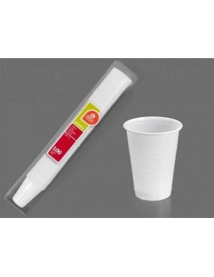 Paq  Vasos 220cc transparente  100 Unid 
