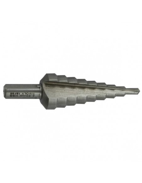 Broca HSS escalonada canal recto 4 - 20