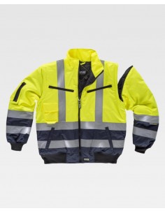 Cazadora acolchada e impermeable desmontable