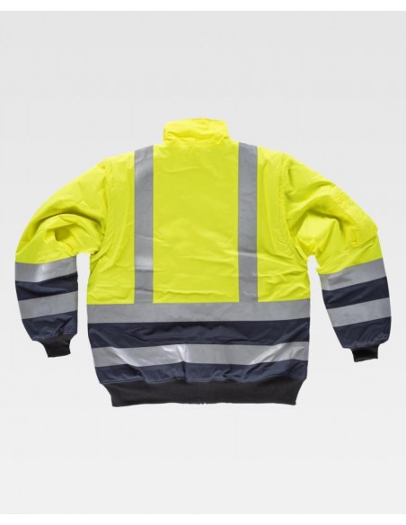 Cazadora acolchada e impermeable desmontable