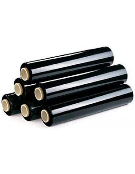 Rollo plástico de paletizar negro