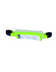 Absorbedor de energía de cinta con dos gazas