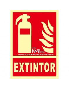 SEÑAL EQUIPO LUCHA CONTRA INCENDIO PVC 0 7mm  B
