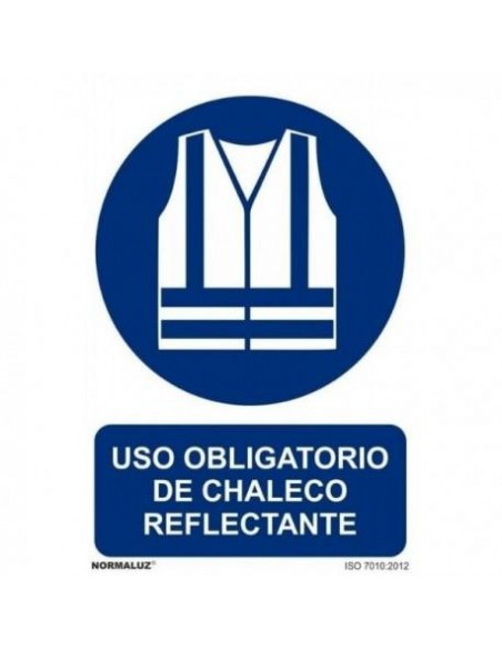 SEÑAL OBLIGATORIO CHALECO REFLECTANTE PVC 0 7mm