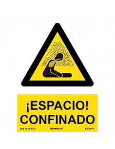  Señal Espacio Confinado PVC