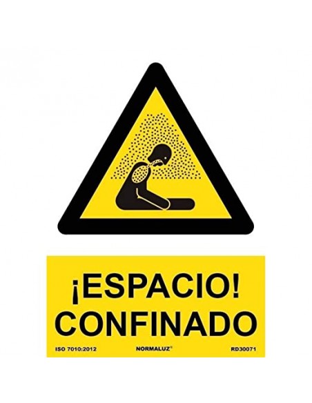  Señal Espacio Confinado PVC