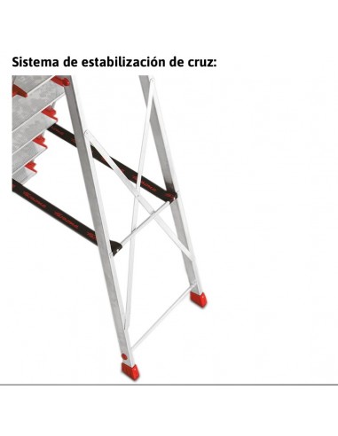 Escalera de tijera 5 Peldaños USO PROFESIONAL