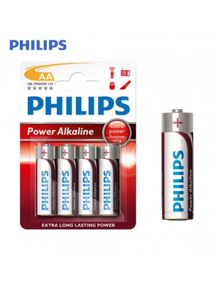 Paq  Pila LR-06 Alkalina AA PHILIPS