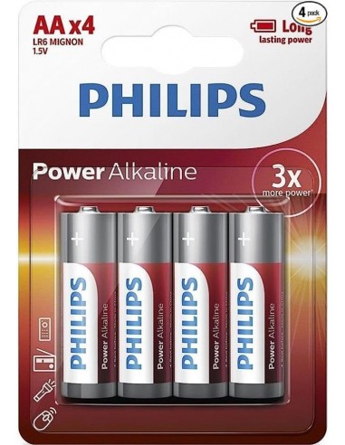 Paq  Pila LR-06 Alkalina AA PHILIPS