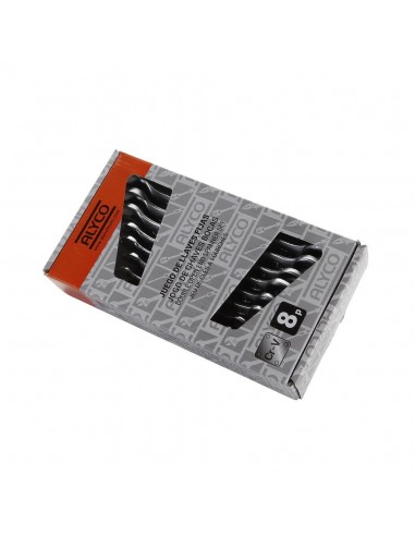 Juego De 8 Llaves Fijas En Soporte De Plástico