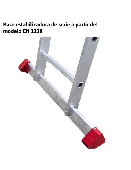 Escalera de apoyo con 6 peldaños anchos