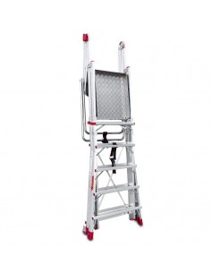 Escalera con amplia plataforma y altura regulable 2