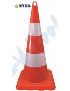 Cono 80 cm  PVC blanco Reflect  MOD  B