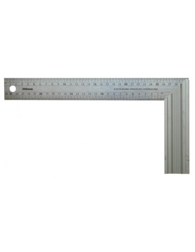 Escuadra acero inoxidable y talón aluminio 200mm