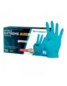 CAJA GUANTE NITRILO EXTREME PLUS AZUL 2