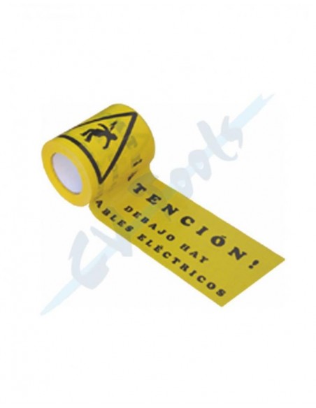 Rollo banda señalizacion tuberia gas 100 Mtr