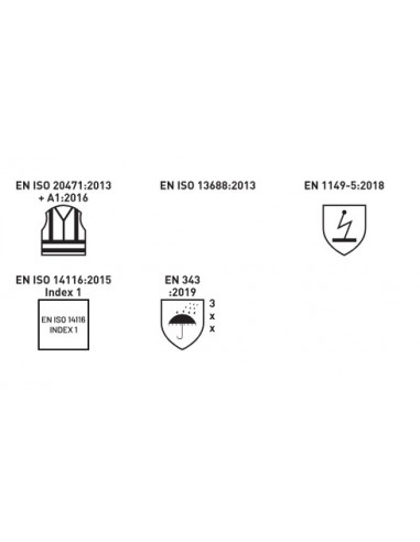 Chaqueta traje de agua Ignifuga/Antiestatica