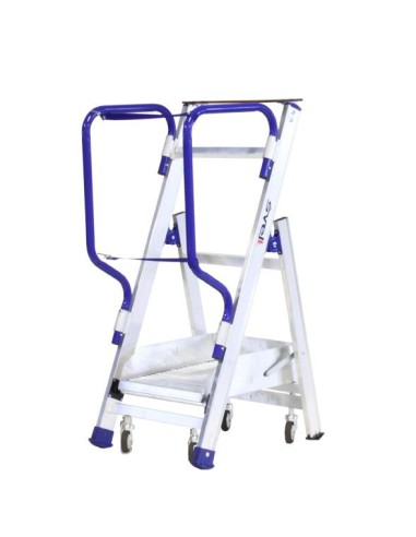 Taburete profesional con plataforma guarda-cuerpo