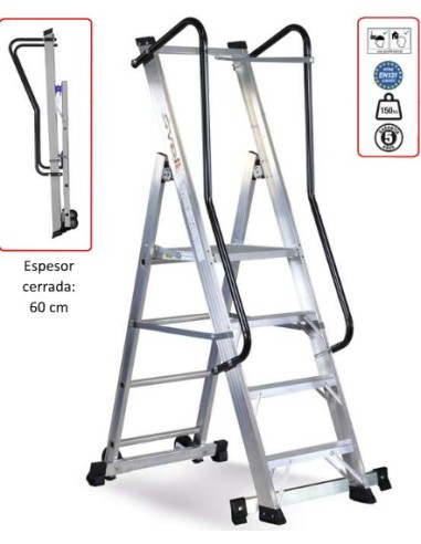 Escalera de Tijera MOBY 6 peldaños 