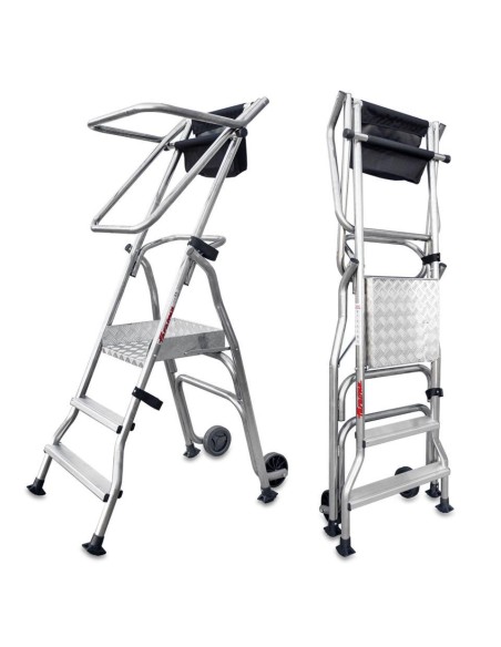 Escalera plegable con rueda 6 PELDAÑOS  Escalera plegable con rueda 6 PELDAÑOS