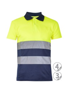 Polo Bicolor  A.V. Bandas cosidas M/C 2