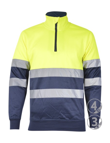 Sudadera A.V. cremallera a medio pecho