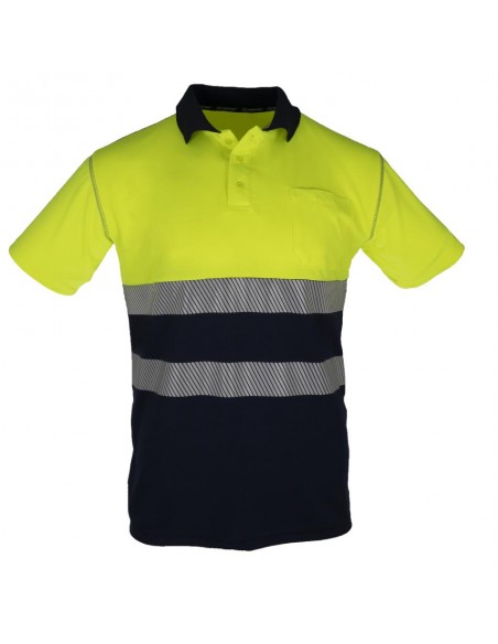 POLO RECON ALTA VISIBILIDAD AMA/MARINO  M/C