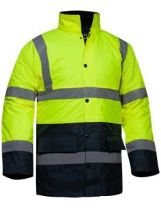 PARKA COMBI AMARILLO/MARINO