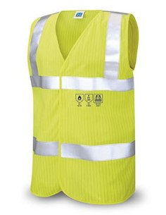 Chaleco IGNIFUGO Y ANTIESTATICO alta visibilidad  