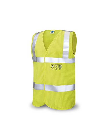 Chaleco IGNIFUGO Y ANTIESTATICO alta visibilidad  