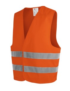 Chaleco A V  NARANJA C/VELCRO 