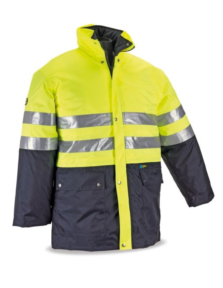 Parka Alta visibilidad  Triple uso amarillo/azul